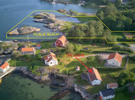 Hotel fotoğraf: Holiday house with sea views and private beach on Tjorn