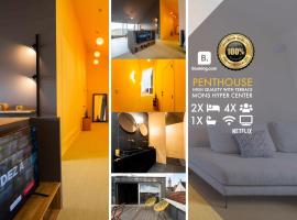 酒店照片: Luxury Penthouse & Terrace - Mons City Center