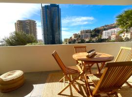 Luxueux Studio Neuf - Frontière Monaco - Piscine - Parking privé, hotel v destinaci Monte Carlo