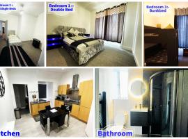 ホテル写真: 3 Bedroom Entire Flat, Luxury facilities with Affordable price, Self Checkin/out