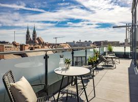 Hotel fotografie: Luxus Penthouse über den Dächern von Nürnberg