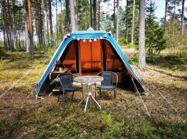 A picture of the hotel: Volledig ingerichte tent op natuurcamping