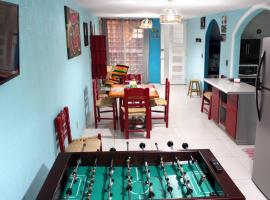 Hotelfotos: Colorida Casa Azul en Texcoco Centro WiFi Cocina