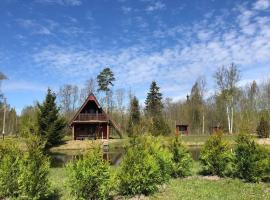 Hotel fotografie: Holidayhouse with sauna and pond