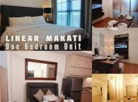 Zdjęcie hotelu: The Linear Makati Tower 1 Bedroom Bathroom Living room n Kitchen the rent is 5 days min