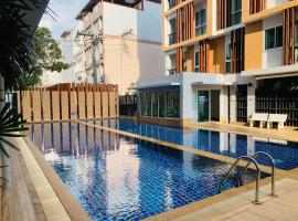 ホテル写真: 1 Double bedroom Swimming pool Apartment for Rent in UdonThani With Gym Laundry