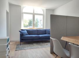 מלון צילום: 'BRIGHT 201' Moderne, helle Wohnung in BI Zentrum, 400 m bis Lokschuppen, Smart-TV, WLAN