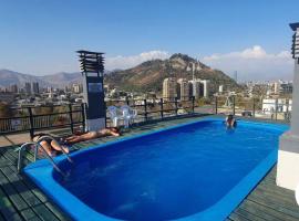 호텔 사진: Departamento Centro Santiago con piscina y climatizador