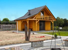 Hotel Foto: A wooden eco friendly house by the Goszcza lake Living room 2 bedrooms