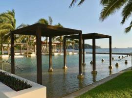 HERMOSO DEPARTAMENTO DE LUJO EN MANZANILLO A PIE DE PLAYA EN PONTO HORIZONTE MANZANILLO. PARA HASTA 8 PERSONAS, DE LO MEJOR DE MANZANILLO. HERMOSA VISTA AL MAR, hotel v destinaci Manzanillo