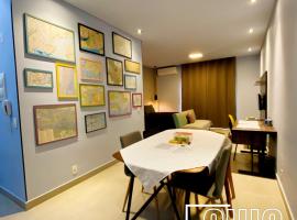 Hotel fotografie: Chic Blue Design com Vaga de Garagem