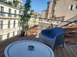 Hotel fotografie: Appartement avec son toit terrasse, en plein coeur de Marseille