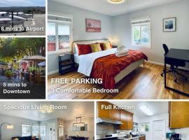 होटल की एक तस्वीर: 205-Central Cozy 3B1b home in San Mateo/garage parking