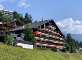 Fotos de Hotel: Crans Montana spacious 80m2 apartment with stunning view & bus stop outside