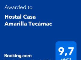 호텔 사진: Hostal Casa Amarilla Tecámac