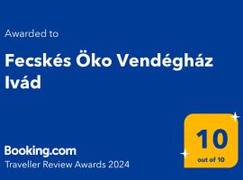 รูปภาพของโรงแรม: Fecskés Öko Vendégház Ivád