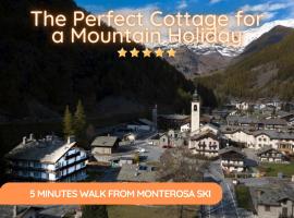Фотография гостиницы: 5 Minuti da Monterosa Ski, Piccolo Cottage