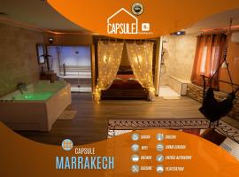 호텔 사진: Capsule Marrakech I Chicha I Sauna I Balnéo I Console PS5 I Cinéma