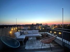 Hotel Photo: Dachterrasse im grünen Schleußig