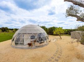 Fotos de Hotel: Unique Hill Country Glamping Dome with Fire Pit