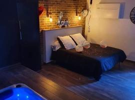 Фотографія готелю: chambre romantique avec spa privatif