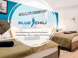 Hotel Foto: Blue Chili 31 - Stadtwohnung für 7 - modern zentral Karlshorst Wlan