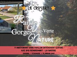 호텔 사진: LE CROSERY Clim Rando Ski Gorges Voie Verte