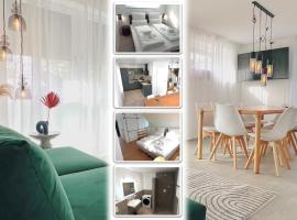 Gambaran Hotel: Xzllenz - 4 Schlafzimmer, Zentral, Parken, U-Bahn, 2 Bäder, 4 Smart-TV, optional Einzelbett
