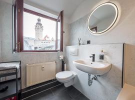 Gambaran Hotel: Rathausblick – Moderne Ferienwohnung mit 2 Schlafzimmern, Küche, Bad, Waschmaschine & Trockner mitten in der Innenstadt