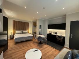 City-Studio im Innenhof mit Boxspring-Bett und Community-Raum, Hotel in Münster