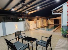 Melaka privatepool bungalow BBQWIFI krubong, hotell sihtkohas Melaka