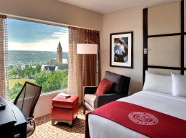 A picture of the hotel: The Statler Hotel at Cornell University