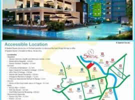 2bdr condo rental furnished, w parking wifi free use pool, hotel in Davao City