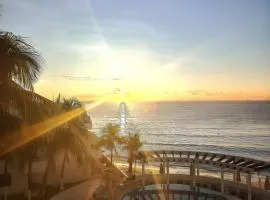 SUNSET FISHERMEN BEACH & SPA RESORT-Optional All Inclusive- 3 UNITS CHOICE-ROOM - 344A Ocean view with terrace- ROOM 344B No terrace, View from window to park - STUDIO 344C Ocean View Studio for 2- Playacar Beach, Phase 1