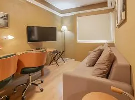 907 Flat particular dentro do Hotel Transamérica Bela Cintra + Sofá Cama!