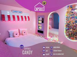 Capsule Candy - piscine à boules - cinéma privé, hotel v destinaci Roubaix