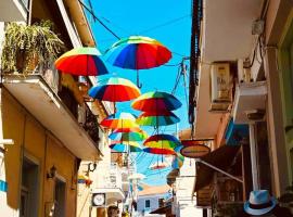 Sea house in the center port, hotel in Aegina Town