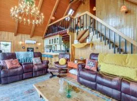 Deck, Mountain Views: Colorful Retreat in Vernon!