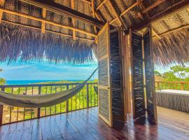 Cabaña Guacamaya Cielva Tayrona Vista al Mar y Jacuzzi Privado,位于洛斯纳兰霍斯的酒店