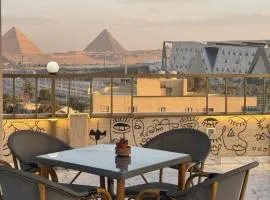 Topview Pyramids And Museum