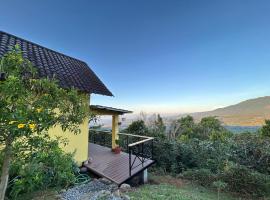 Cabaña con vista al volcán Barú, hotel v destinaci Boquete