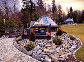 Osada Poli Koniaków - Panoramiczny Domek nr 1 z Prywatną Balią i Hydromasażem，位于科尼亚库夫的酒店