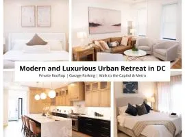 NEW! LUX 4BR + Rooftop | Parking | Metro