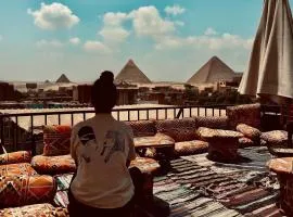 Golden majesty pyramids view