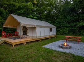 Boutique Camp Getaway at Roaring River、Cassvilleのホテル