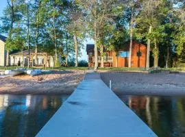 Dog Friendly Leech Lake Home w Perfect Beach Garage Boat Lift