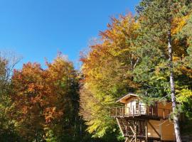 Treetop Tiny House Pod Korunami, hotel v destinaci Horná Mičiná