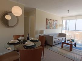 Depto en condo, 1D 1B, aire estacionamiento, full, hotel em Curicó