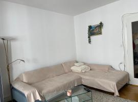 Salon lumineux avec TV et Canapé, hotel v destinaci Fribourg