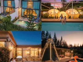 The X10 Nordic Tent and Glamping Pool Villa Khaoyai เขาใหญ่ - SHA Certified, hotel v destinaci Ban Thung Sawang